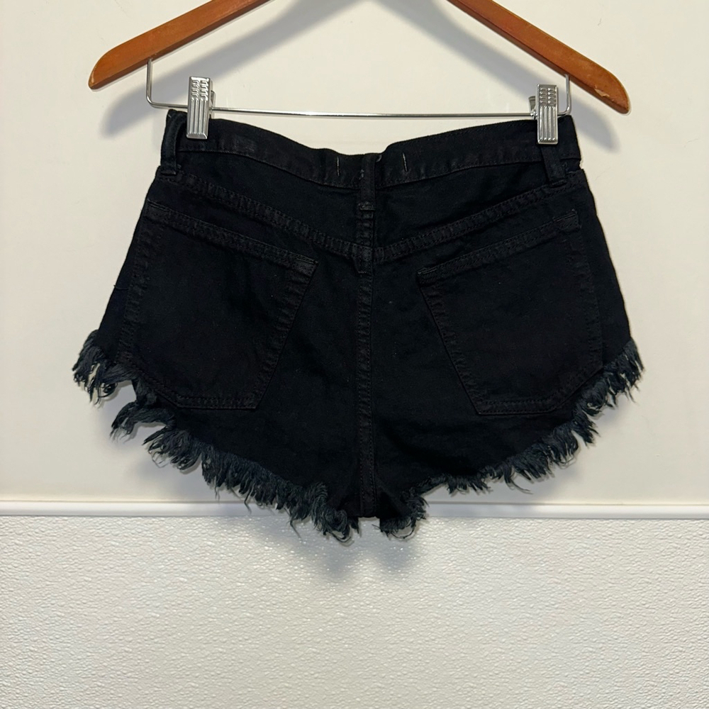 Together Apparel Women’s Studded Denim Shorts Size S Black Multi-color rave - Picture 8 of 10